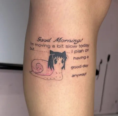 Anime Snail Good Morning