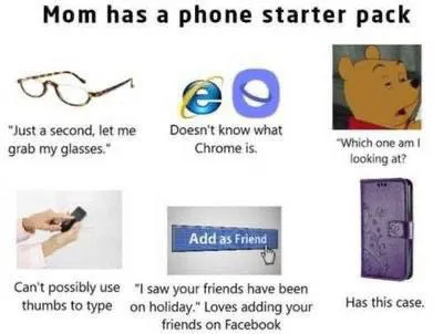 Mom Has a Phone Starter Pack