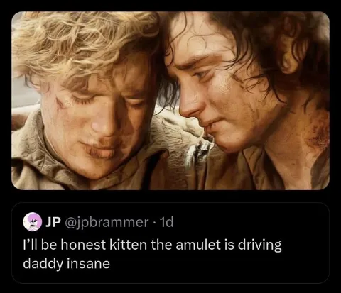 Kitten, the amulet is driving daddy insane