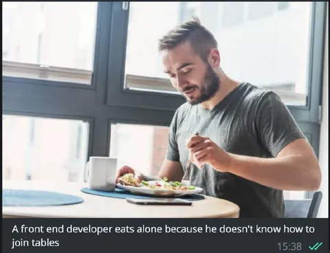 Frontend Developer Joins No Tables