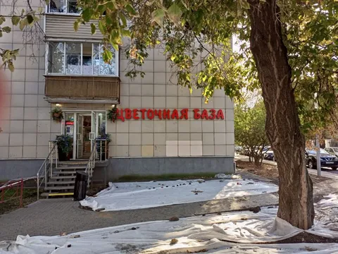 Цветочная база во дворе