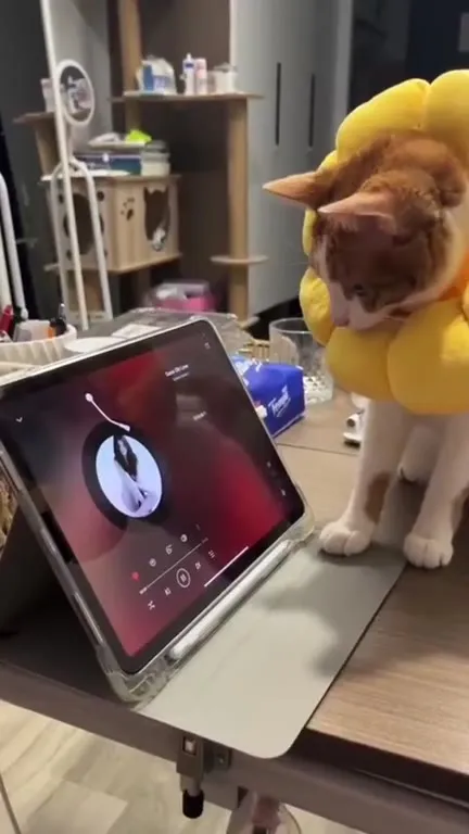 Кот выбирает музыку