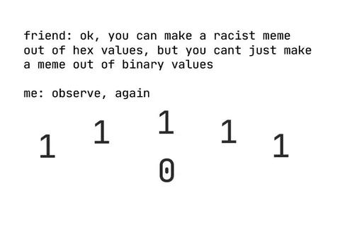 Binary Values Make a Meme