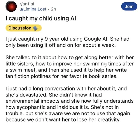 Child Discovers AI Is Evil