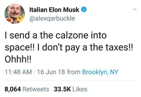 Italian Elon Musk Taxes Tweet
