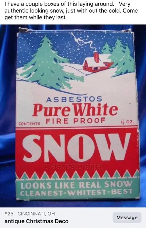 Asbestos Pure White Snow