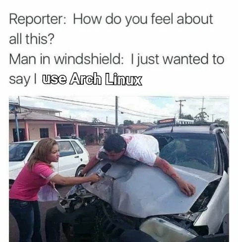 I Just Wanted to Say Arch Linux