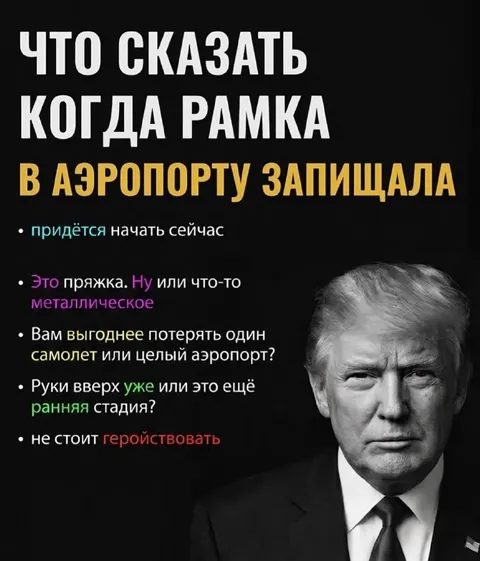 Что сказать, когда рамка в аэропорту запищала