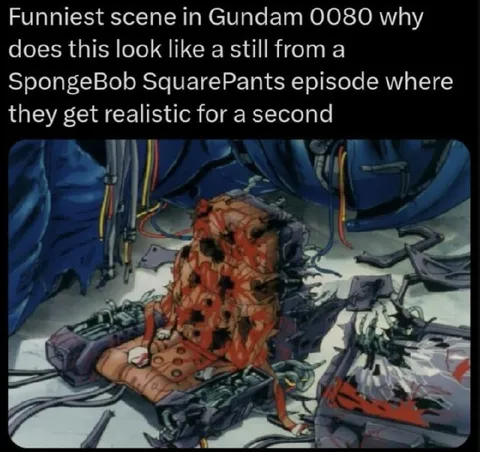 Gundam 0080 Looks Like Realistic SpongeBob