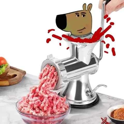 Спокойный мясник за работой