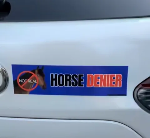 Horse Denier Sticker