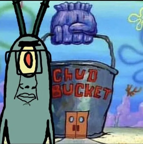 Plankton Outside the Chum Bucket
