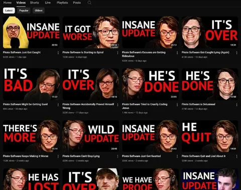 Insane Pirate Software Update Collage