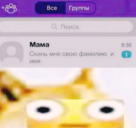 Мама просит фамилию и имя