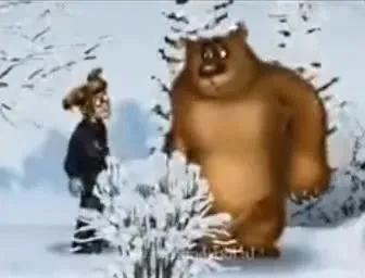 Медведь играет на струнах