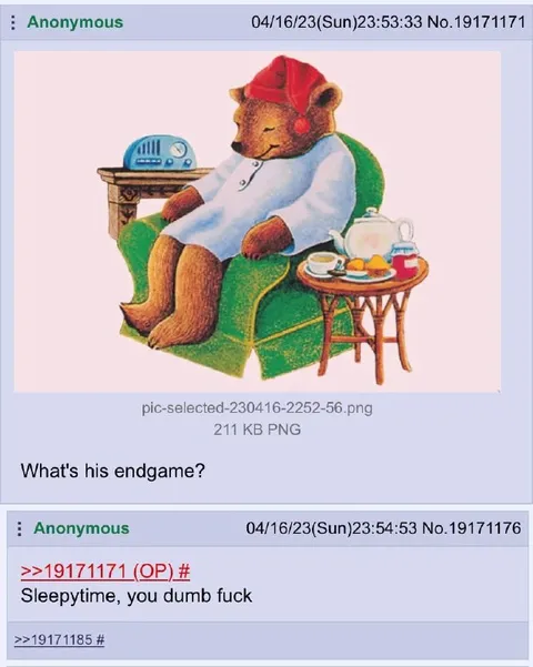 What's His Endgame?