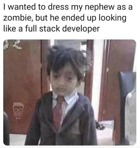 Zombie Costume Looks Like Developer