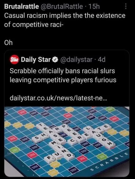 Scrabble Bans Racial Slurs