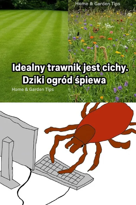 Cichy trawnik, śpiewający ogród