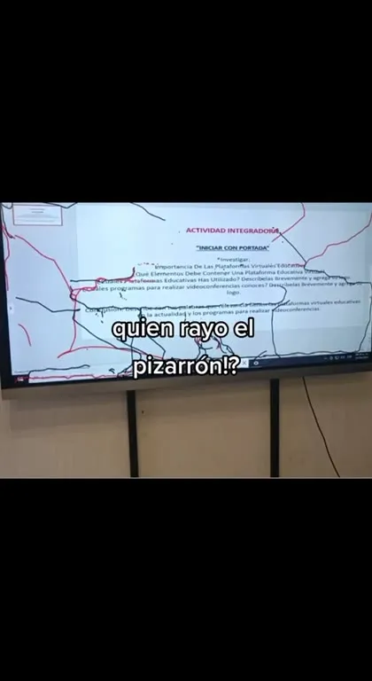 La mosca raya el pizarrón