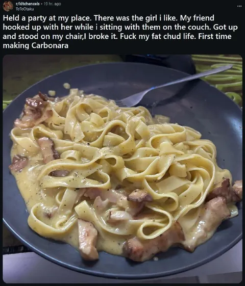 Fat Chud Carbonara Disaster