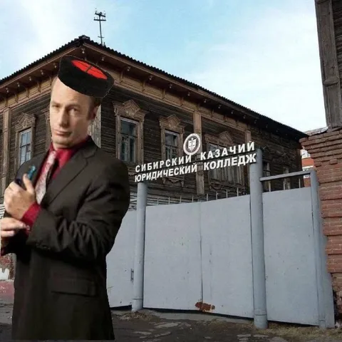 Путин у Сибирского казачьего колледжа