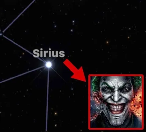 Sirius Looks Like the Joker