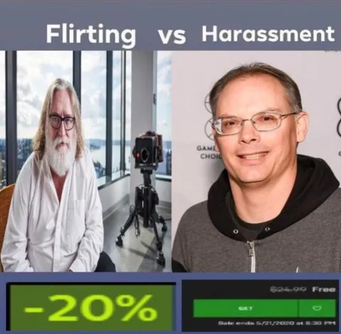 Flirting versus harassment game sales