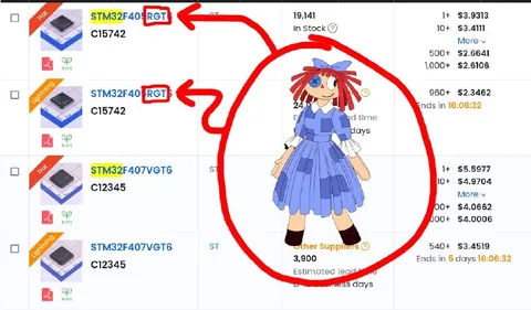 STM32F407RGT anime girl