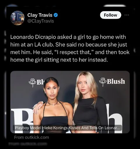 Leonardo DiCaprio Takes Her Friend Home