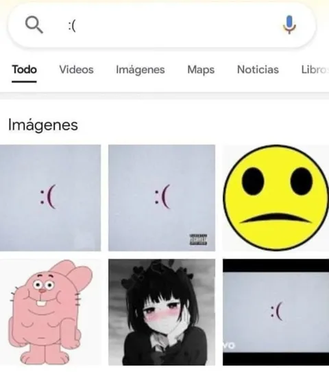 Buscar tristeza en Google