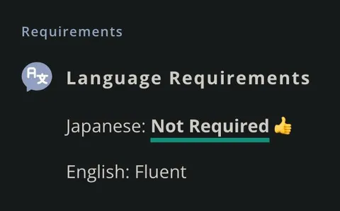 Japanese Not Required