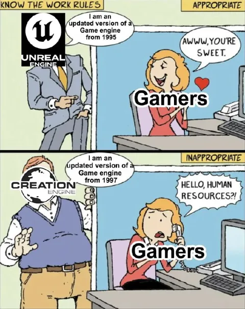 Unreal Engine Versus Creation Engine