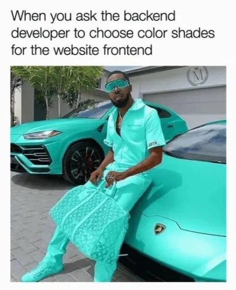 Backend Developer Chooses Frontend Colors