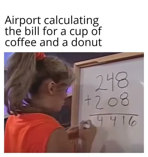 Airport Coffee Bill Calculation