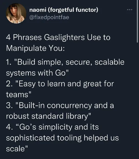 Gaslighters Praise Go