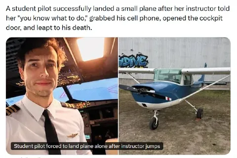 Student Pilot Lands Alone