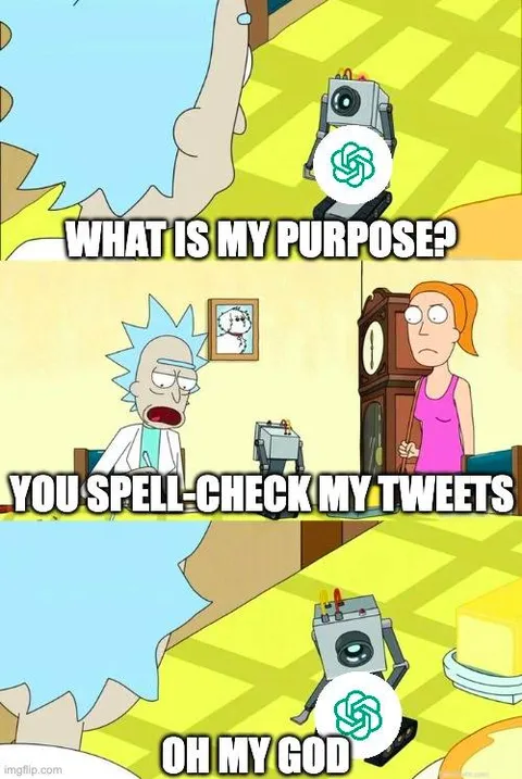ChatGPT Spell-Checks Rick’s Tweets