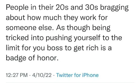 Working Hard for Someone Else