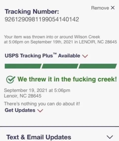 We Threw It in the Creek
