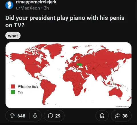 President Piano Penis Map