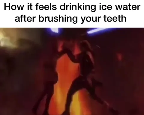Ice Water After Brushing Teeth