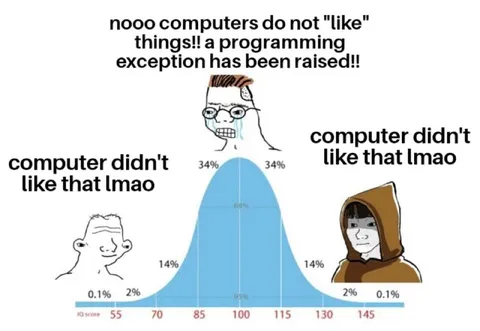Computer Exception Bell Curve