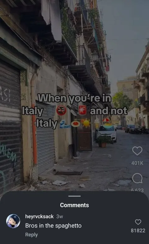 When You’re in Italy but Not Italy