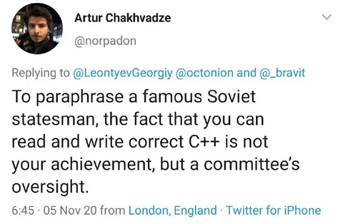 C++ Is a Committee Oversight