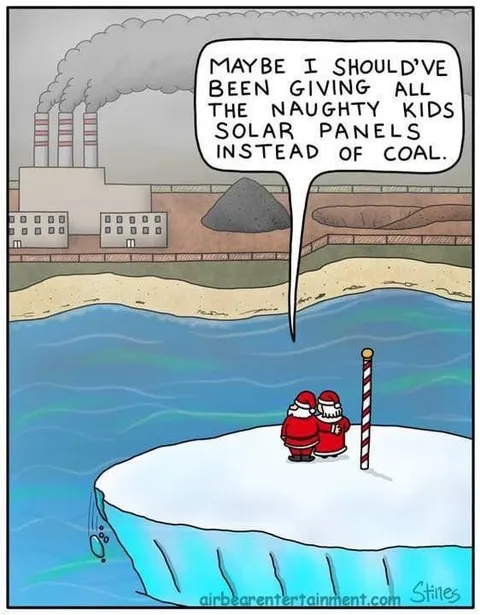 Santa Regrets Giving Coal