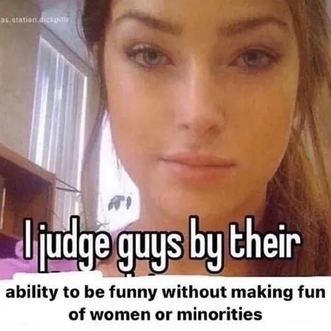 Judging Guys Without Offensive Jokes