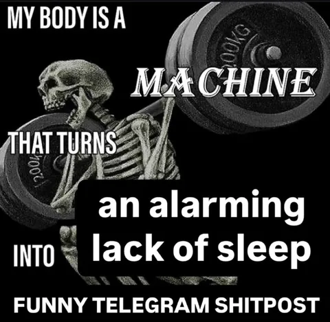 Skeleton Turns Sleep Loss Into Memes