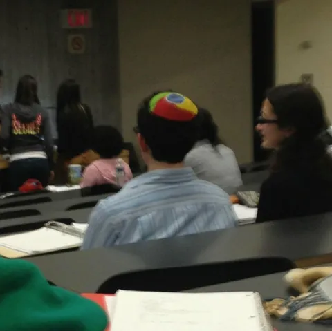 Colorful Helmet in Class