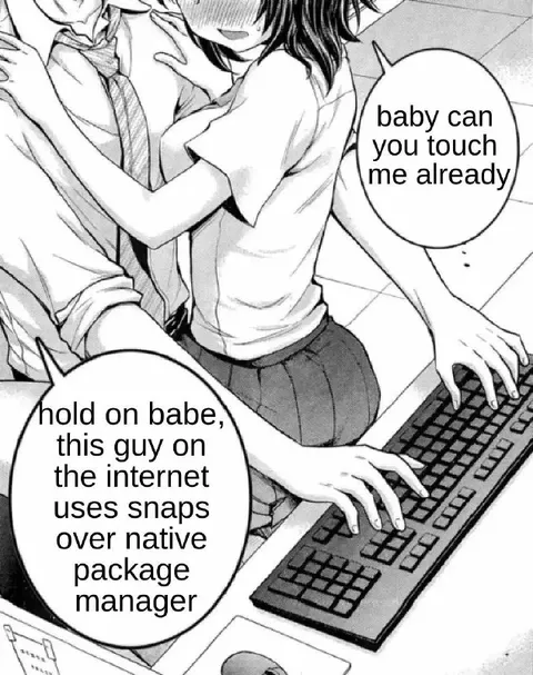 Snaps over native package manager